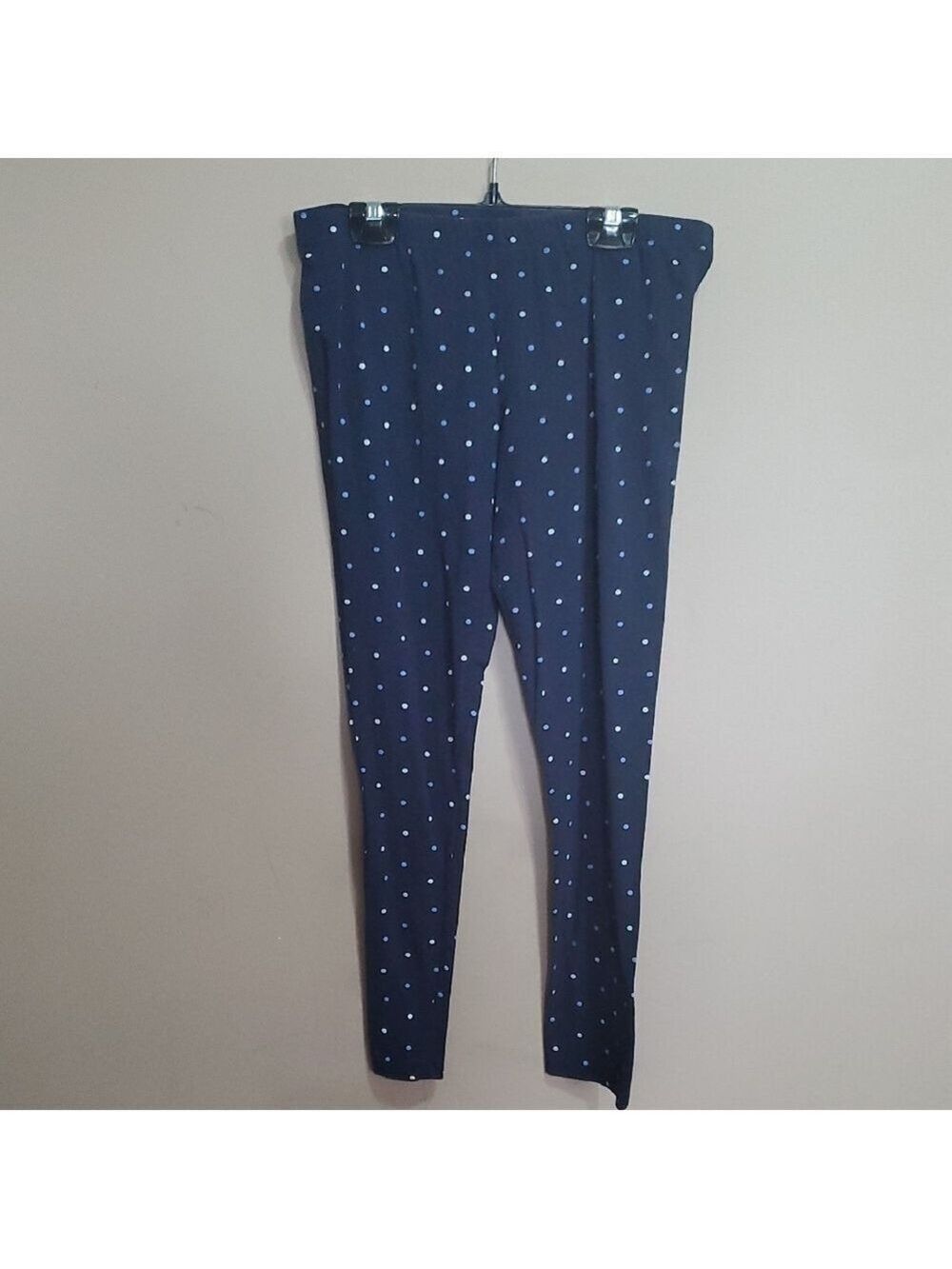 Joe Fresh Navy Blue Polka Dot Leggings Size Large